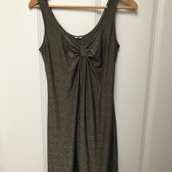 Three Dots Sundress, Size S. Black / gold. Like new. - Picture 2 of 7